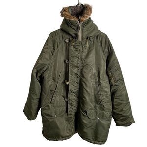 Vtg Golden Fleece Mens Parka 46 Green Extreme Cold Weather Type N-3B Military